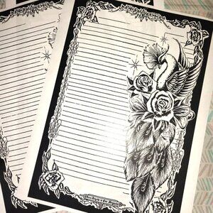 1980's Teen Angels Magazine style Stationary. Lot of 10.